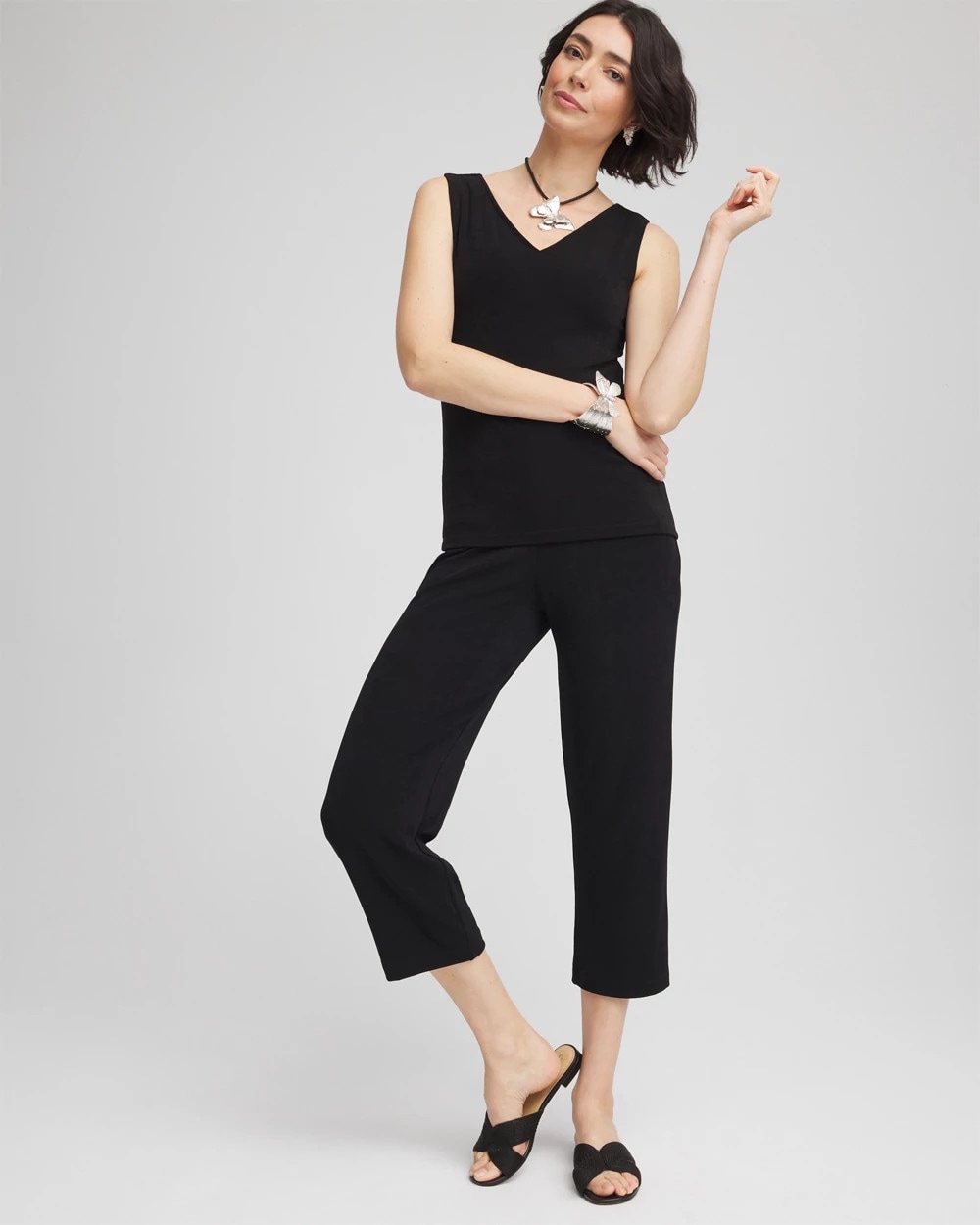 Chico's Travelers™ No Tummy Cropped Pants | Liberty Center